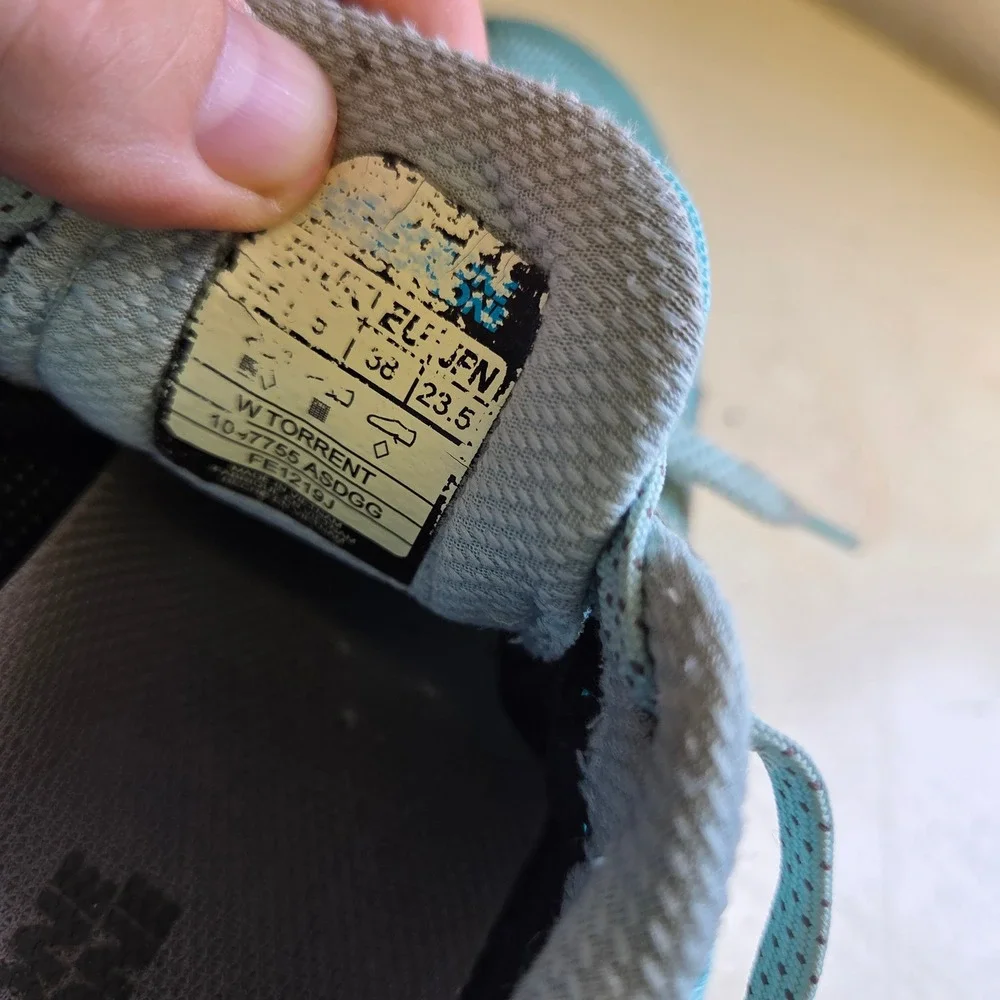 Hoka One One Torrent Womens Trail Running Shoes Blue Teal Size 6.5 1097755 ASDGG
